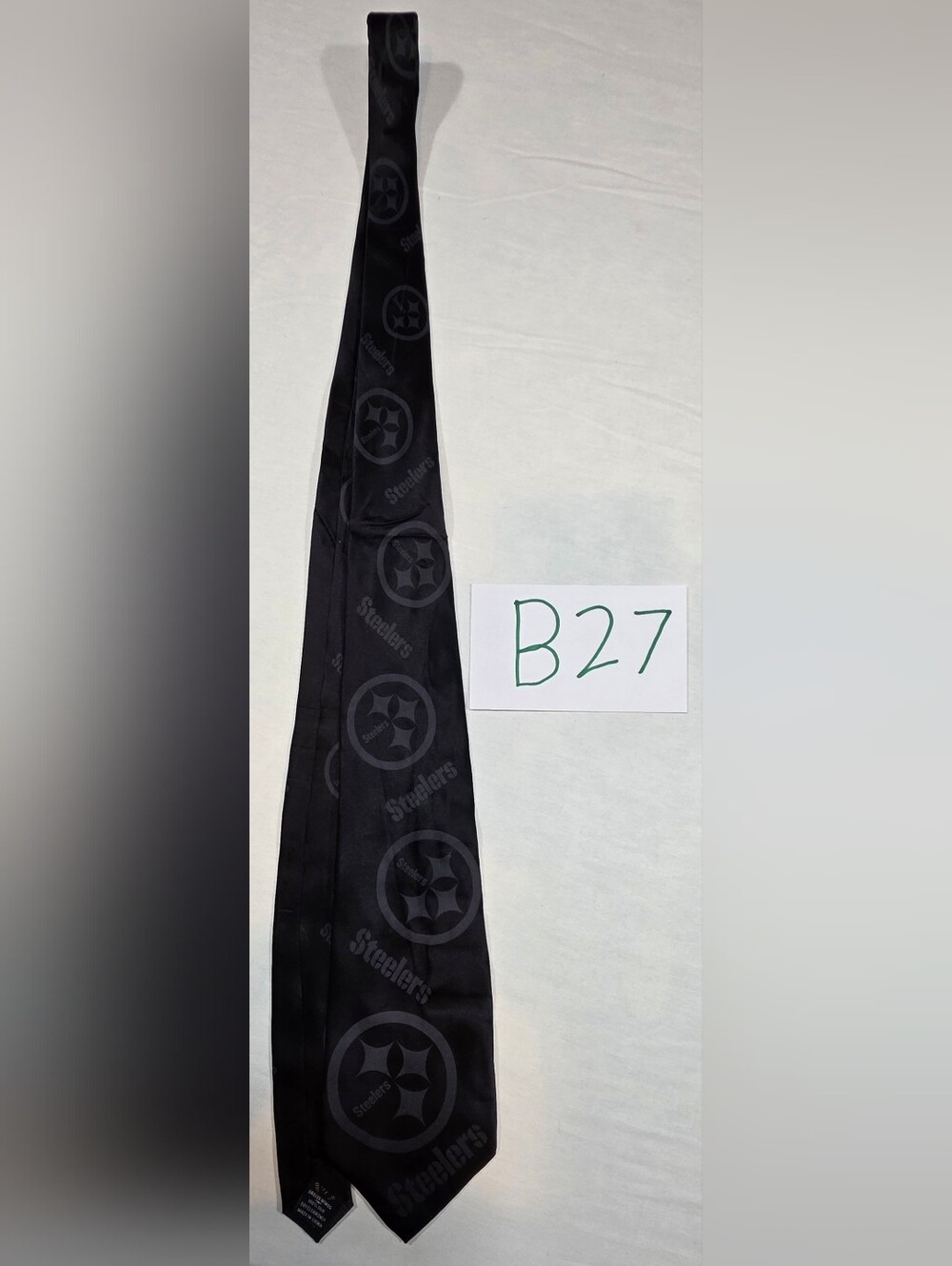 Black Pittsburgh Steelers Jacquard Tie - Men's NFL Team Style